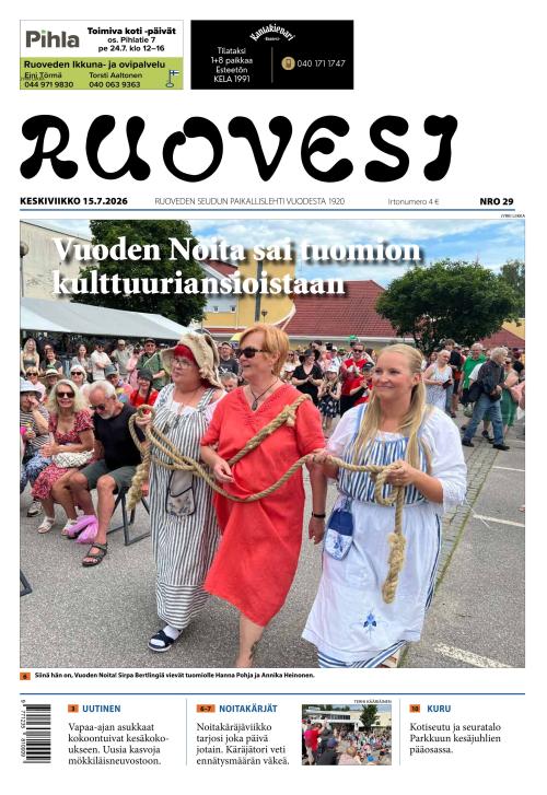 Ruovesi-lehti 15.7.2026