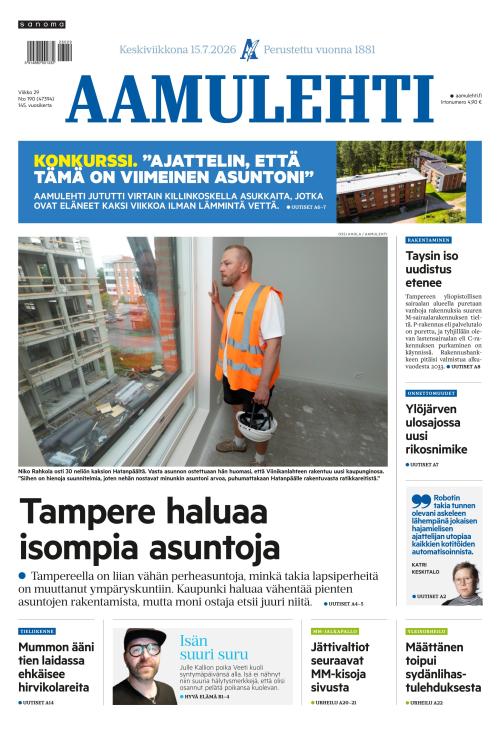 Aamulehti 15.7.2026