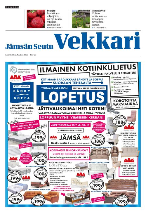 Jämsän Seutu ja Vekkari 15.7.2026