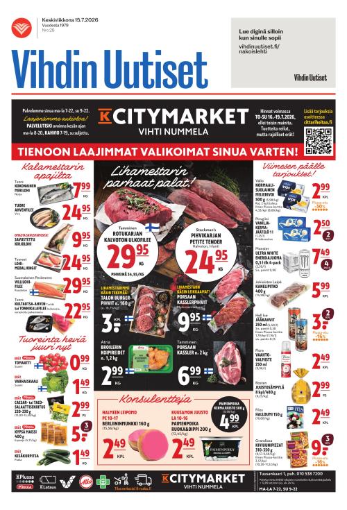 Vihdin uutiset 15.7.2026