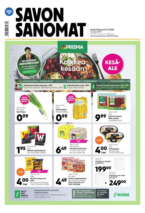 Savon Sanomat 15.7.2026