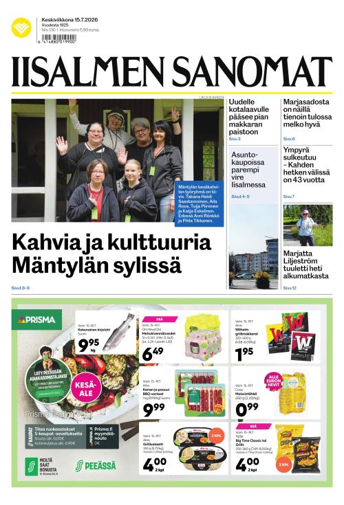 Iisalmen Sanomat 15.7.2026