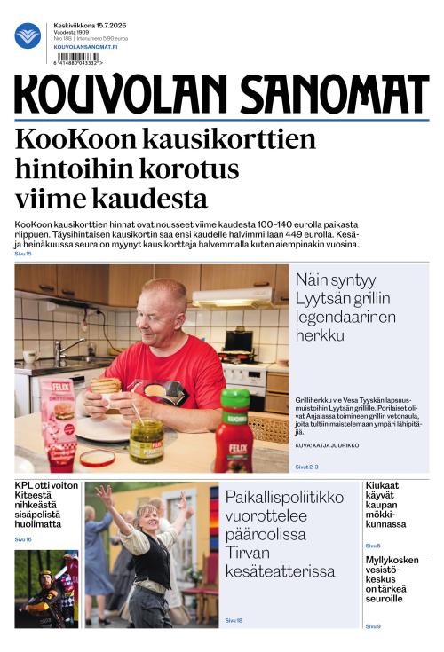 Kouvolan Sanomat 15.7.2026