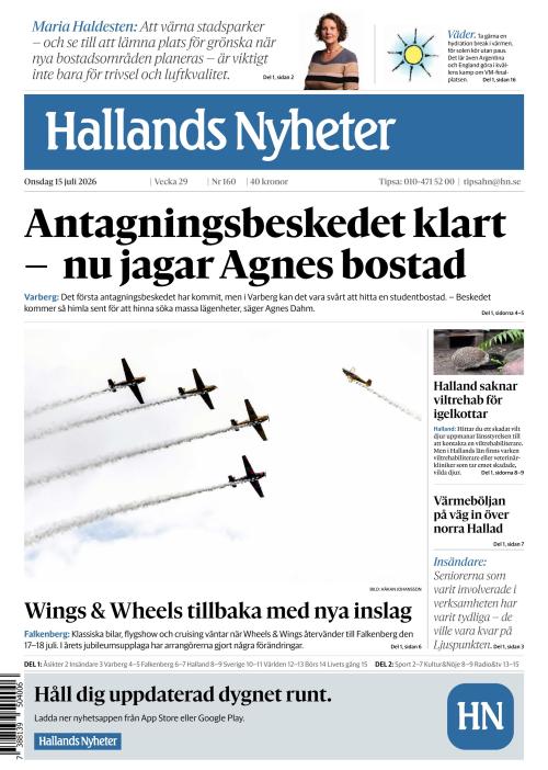 Hallands Nyheter 15.7.2026