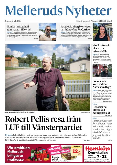 Melleruds nyheter 15.7.2026