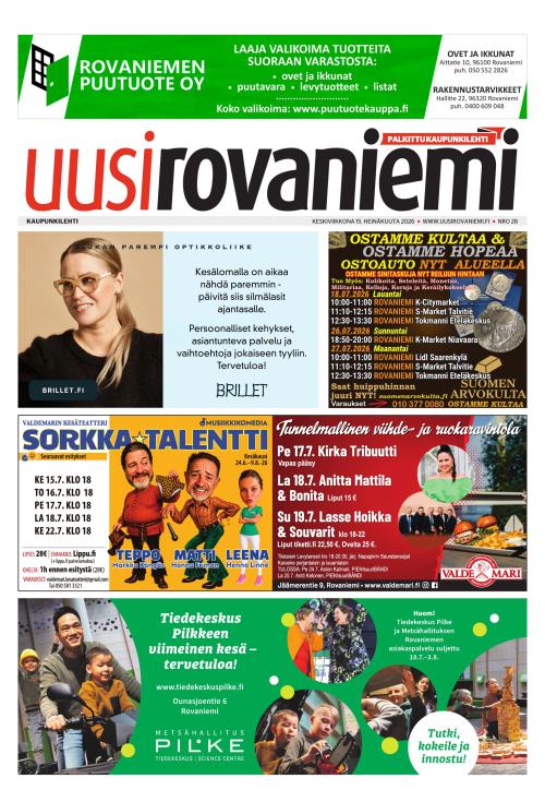 Uusi Rovaniemi 15.7.2026