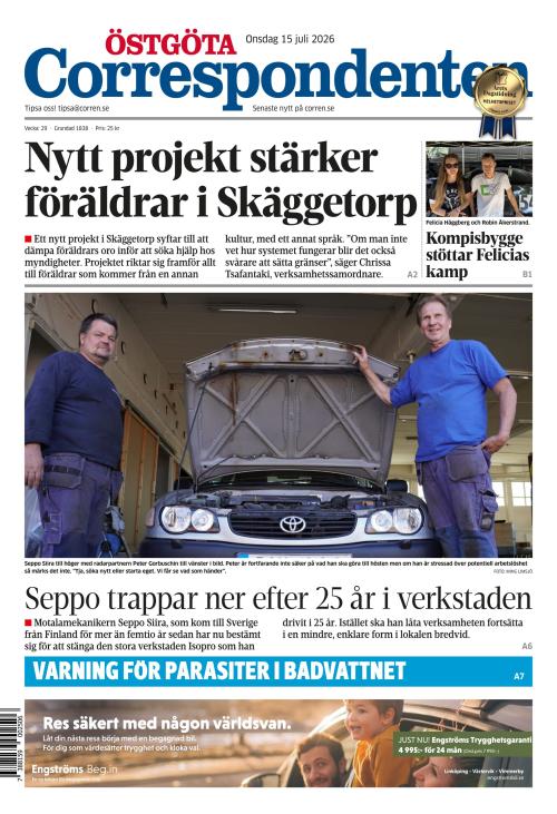 Östgöta Correspondenten 15.7.2026
