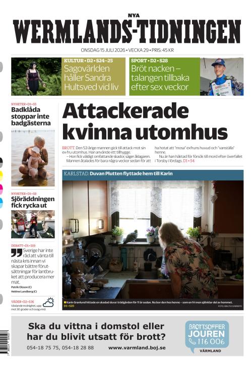 Nya Wermlands-Tidningen 15.7.2026