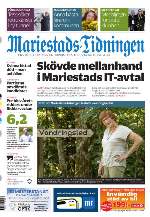 Mariestads-Tidningen 15.7.2026