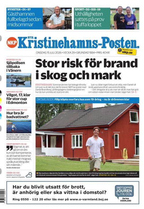Nya Kristinehamns-Posten 15.7.2026