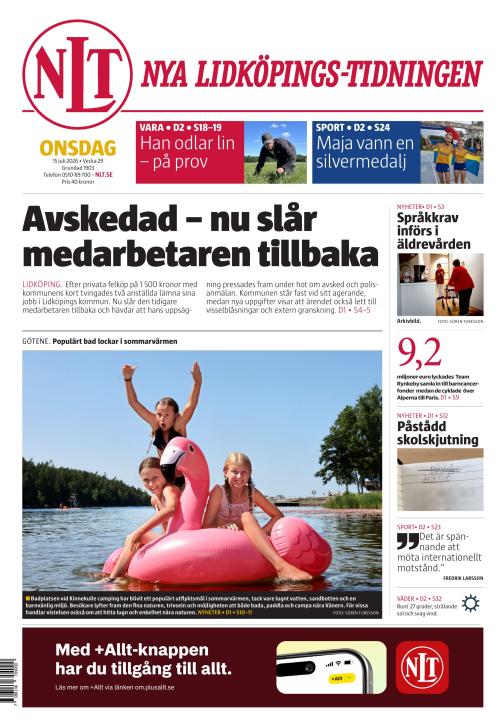 Nya Lidköpings-Tidningen 15.7.2026