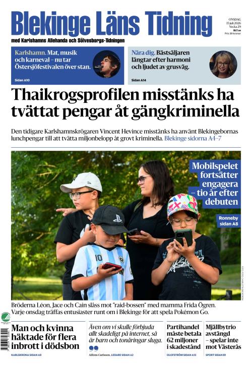 Blekinge Läns Tidning 15.7.2026