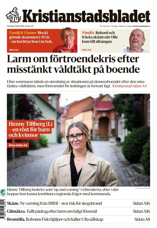 Kristianstadsbladet 15.7.2026