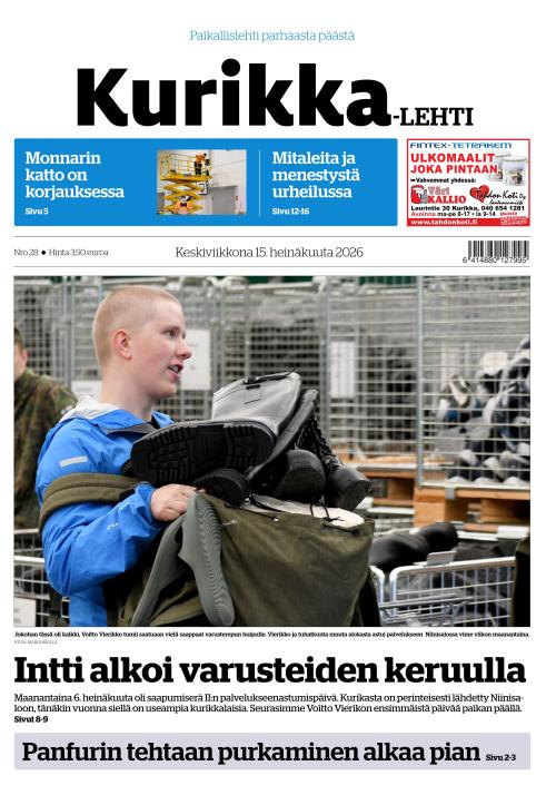 Kurikka-lehti 15.7.2026