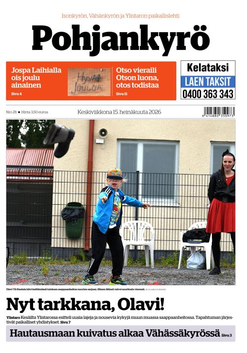 Pohjankyrö-lehti 15.7.2026