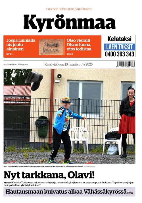 Kyrönmaa-lehti 15.7.2026