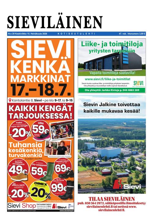 Sieviläinen 15.7.2026