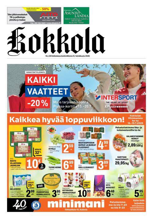 Kokkola-lehti 15.7.2026