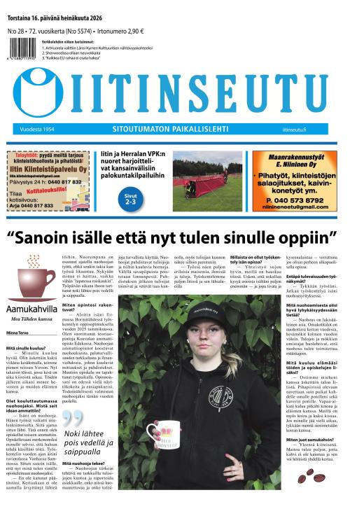 Iitinseutu 16.7.2026