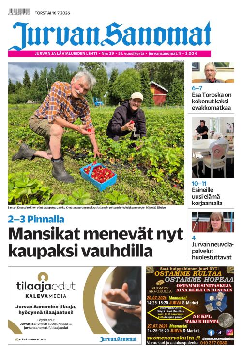 Jurvan Sanomat 16.7.2026