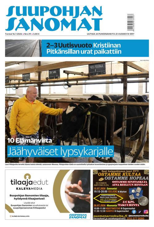Suupohjan Sanomat 16.7.2026