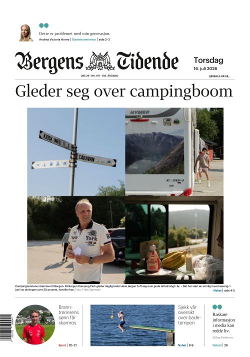 Bergens Tidende 16.7.2026