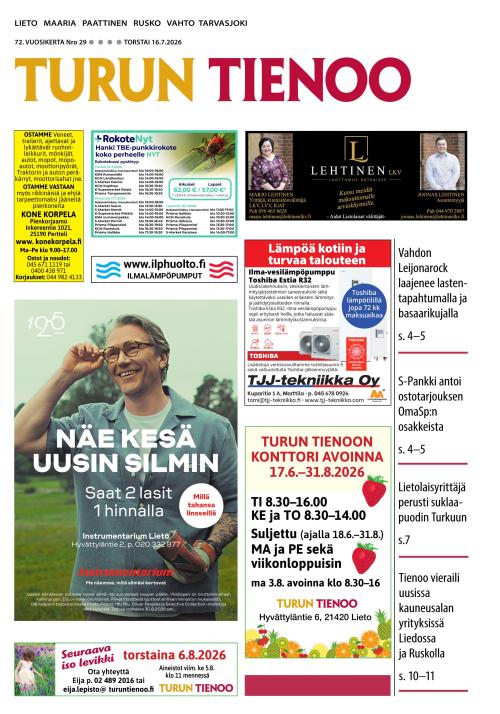 Turun Tienoo 16.7.2026