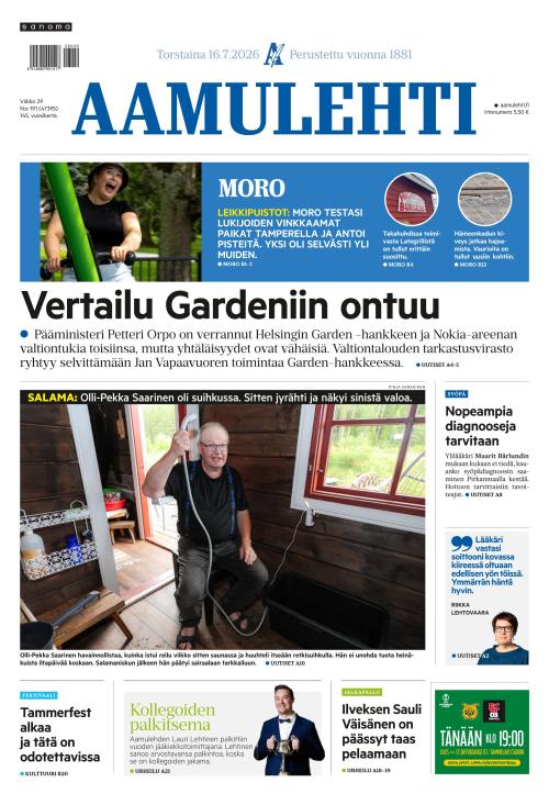 Aamulehti 16.7.2026