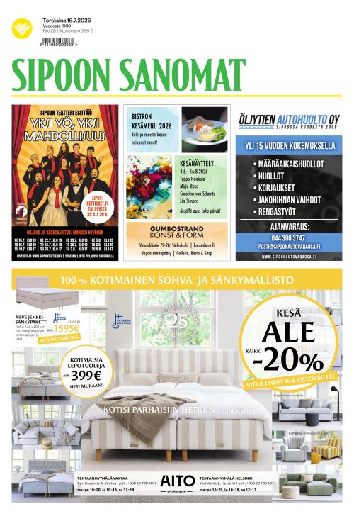 Sipoon Sanomat 16.7.2026