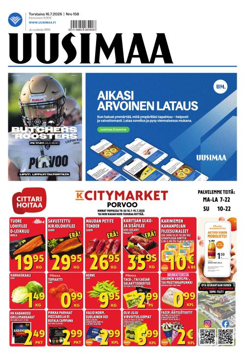 Uusimaa 16.7.2026