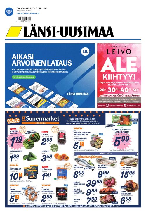Länsi-Uusimaa 16.7.2026