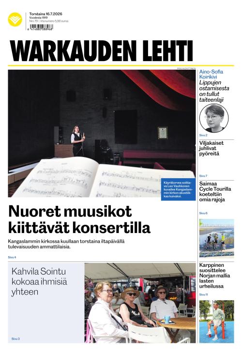 Warkauden Lehti 16.7.2026