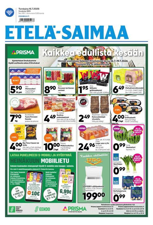Etelä-Saimaa 16.7.2026