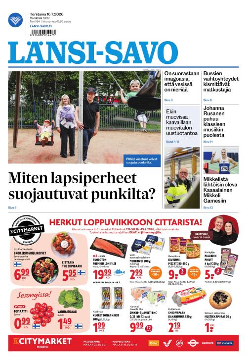 Länsi-Savo 16.7.2026