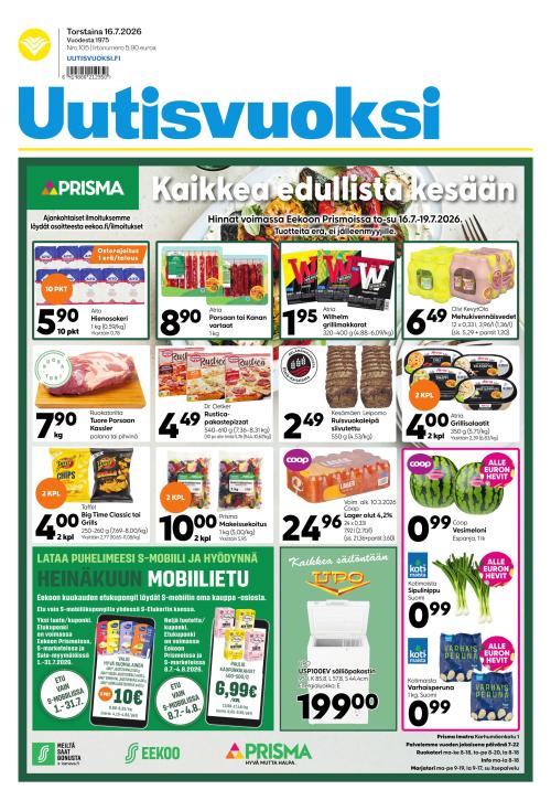 Uutisvuoksi 16.7.2026