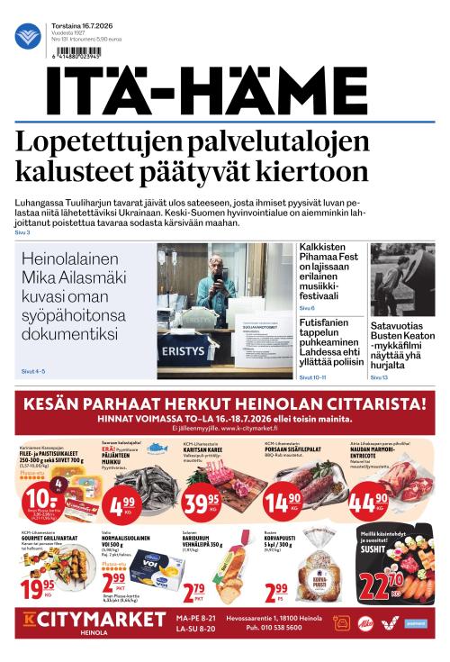 Itä-Häme 16.7.2026
