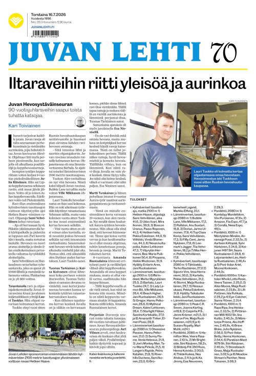 Juvan lehti 16.7.2026