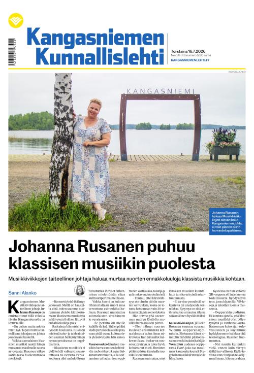 Kangasniemen kunnallislehti 16.7.2026