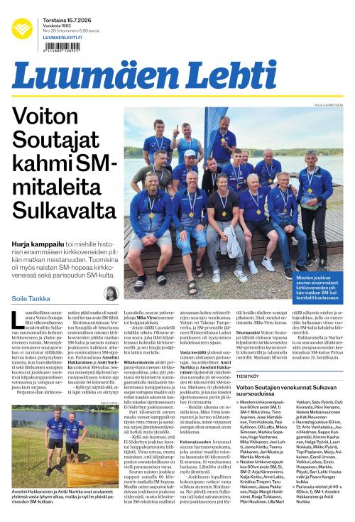 Luumäen Lehti 16.7.2026