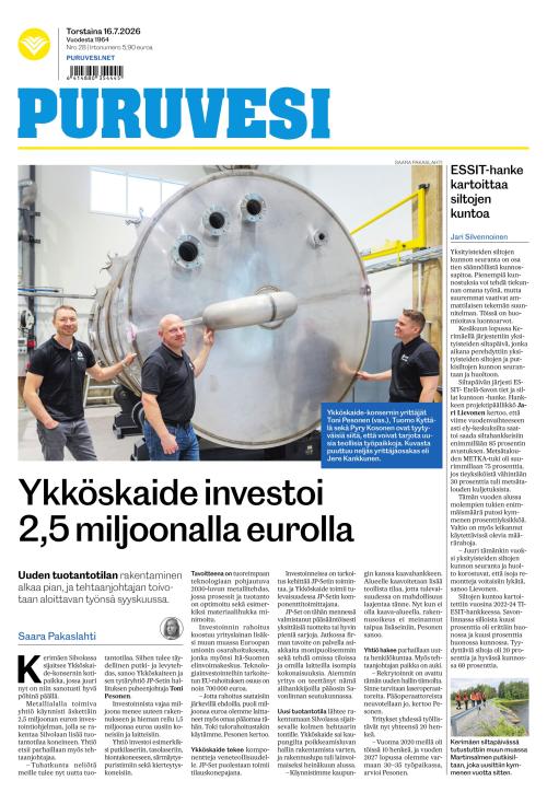 Puruvesi-lehti 16.7.2026