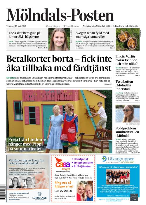 Mölndals-Posten 16.7.2026