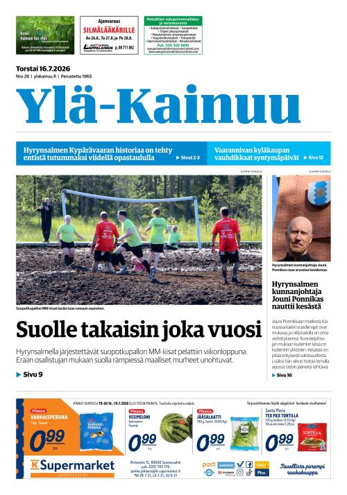 Ylä-Kainuu 16.7.2026