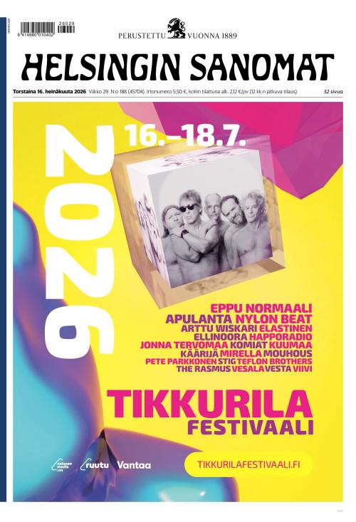 Helsingin Sanomat 16.7.2026