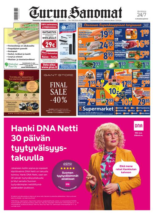 Turun Sanomat 16.7.2026