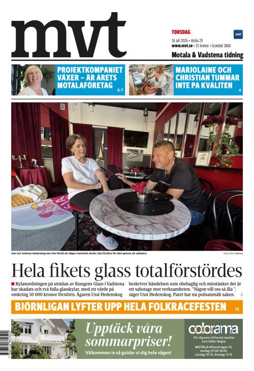Motala Vadstena Tidning 16.7.2026
