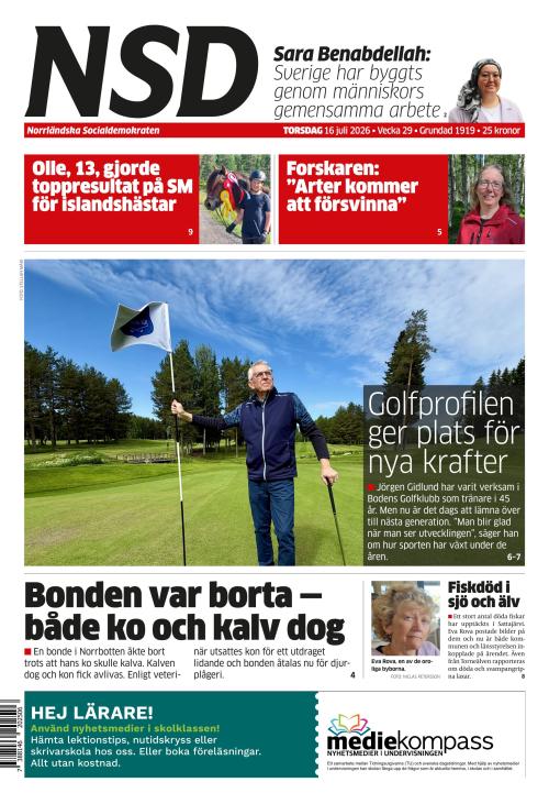 Norrländska Socialdemokraten 16.7.2026