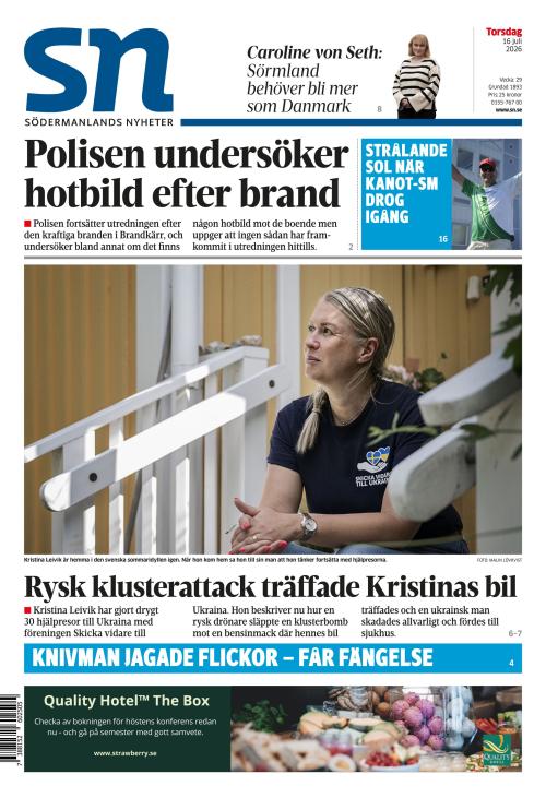 Södermanlands Nyheter 16.7.2026