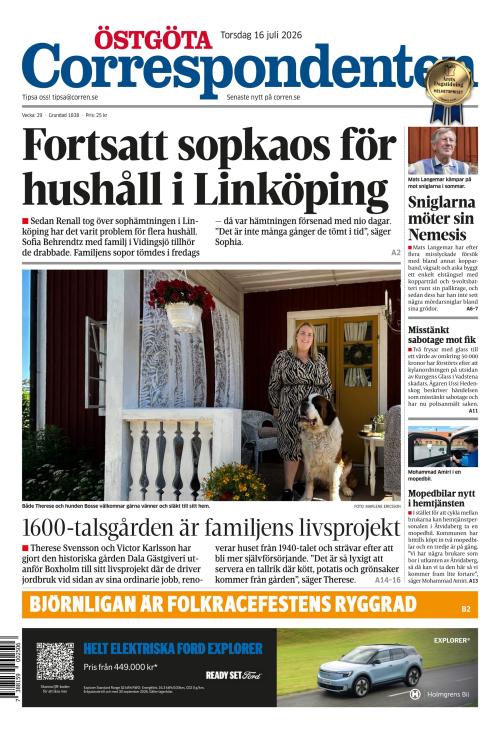 Östgöta Correspondenten 16.7.2026