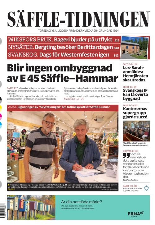 Säffle-Tidningen 16.7.2026