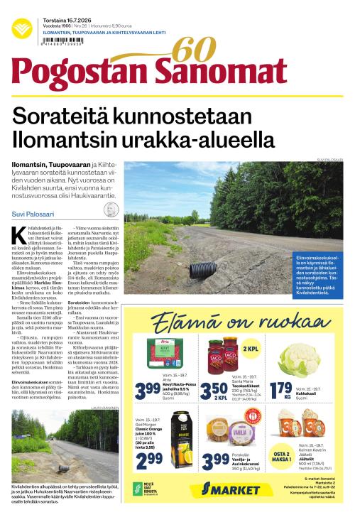 Pogostan Sanomat 16.7.2026